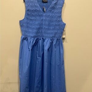 Lane Bryant Blue Smocked Bodice Sundress